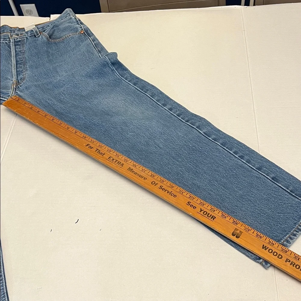 Y2K LEVI’S 501xx VINTAGE STRAIGHT LEG GRUNGE DISTRESSED BUTTON FLY JEANS 32x30